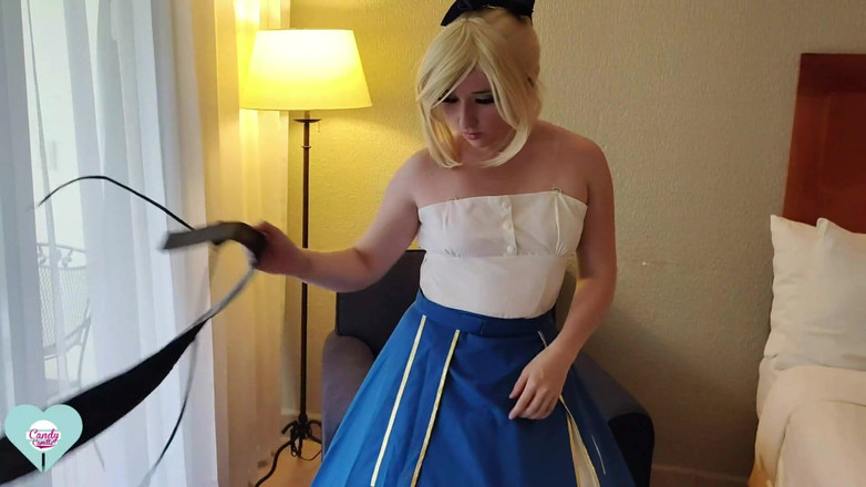 Kndy Kmille: Artoria saber usa il suo vibratore sohimi nella sua figa...