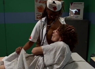 Black Jass: Ebony nurse giving the best treatment