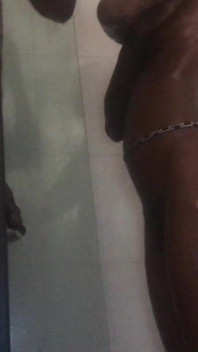 Watch as Ebony Teen Goddess Takes Shower After Fucked by BBC Soapy Shower