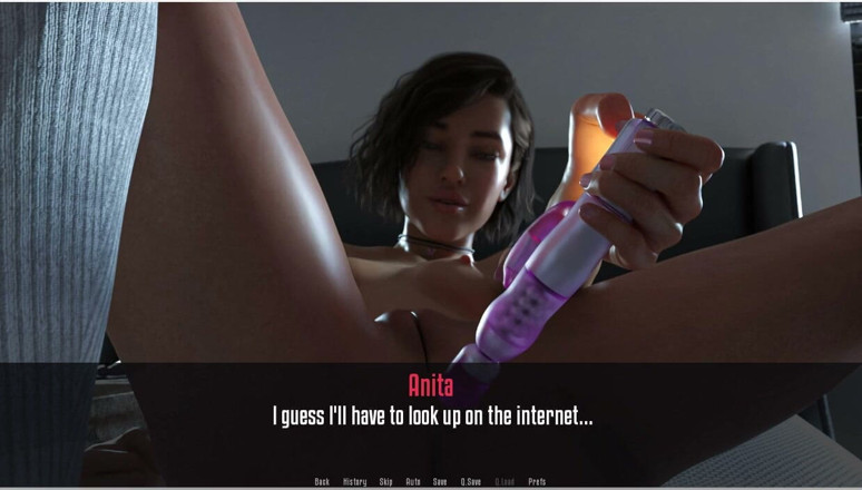XXX Games Bunk: Anita's Internship - Gameplay - Roleplay - Stepdaughter Masturbated in Stepdaddy Bed
