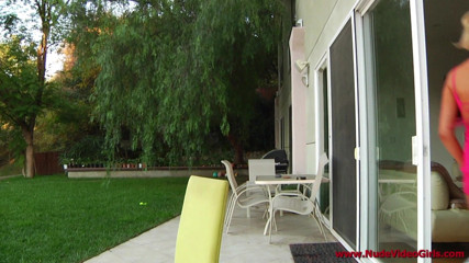 Spungy Gunk Films: Victoria White - Behind the scenes and quick poolside nudity