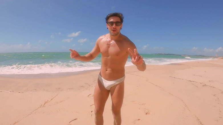 April BigAss: Having Pee on Beach Nudist!!! My Step Daddy Femdom More 2...