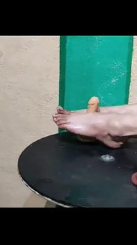 Gresopio Doing Footjob with Dildo 3