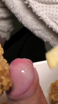 Food Fetish Blow Job in Chicken and Fries and Eat This with Taste