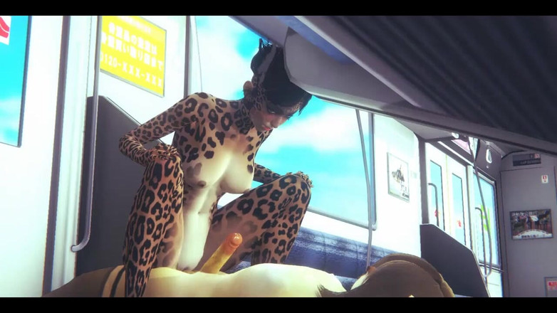 HentaiTubes: Furry Hentai - Fox и Леопард трахаются в поезде - японское азиатское порно-видео манги, аниме-игры