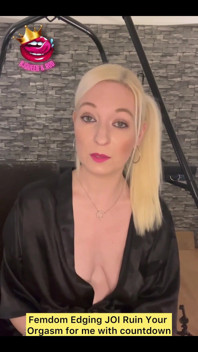 Femdom Edging JOI Ruin Your Orgasm for Me with Countdown.