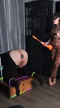 True or False Cattle Prod Quiz with My Femdom Slave