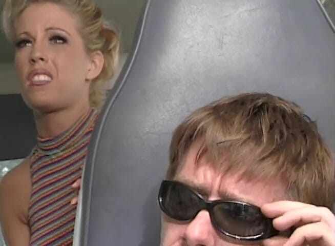 DP Darlings: Blonde bitch double penetrated in van