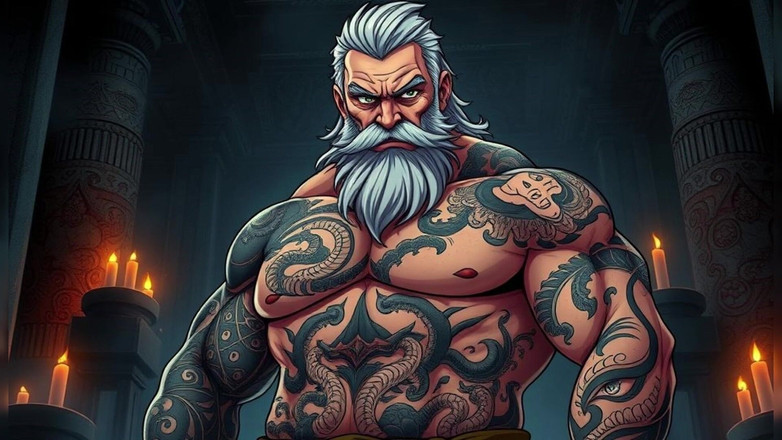 Erotic Man: Ai art pria berotot bertelanjang dada