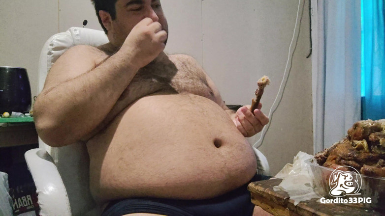 Gordito33PIG: Greedy Fat Pig Won't Stop Eating and Masturbating