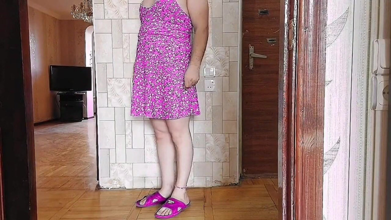 Kitty_Cross: Sexy šaty velký zadek Ladyboy Crossdresser Sissy Solo Shemale Trans Model...