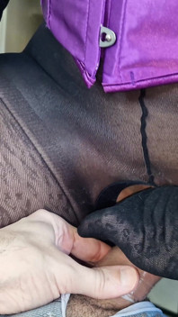 Video con punto di vista katy kat leopardato in calze di nylon