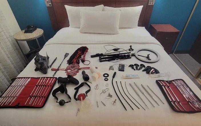 Urethral Sound: Rozpakowane wszystkie moje perwersyjne zabawki w pokoju hotelowym w Dallas