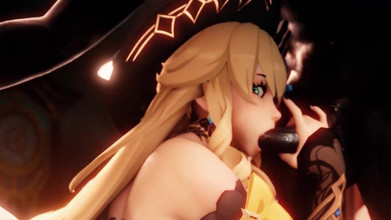 DrAgk: Navia nhẹ nhàng bú một con cặc hilichurl lớn trong...