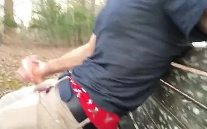 TJenner: Jerking off in Park on the Bench
