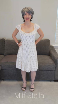 Sadie in a Polka Dot Dress
