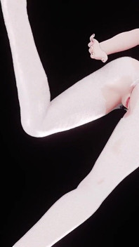 [mmd] Tomboy Broken One-Piece White Silk Fishnet Binding