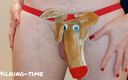 Milking-time: ルドルフは彼の鼻を磨かれます-ゆっくりとしたクリスマスの手コキ-搾乳時間