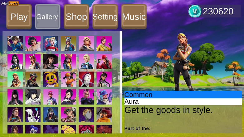 LewdArcade: Четвертый секс с Scence Gallery Коллекция [часть 04] Fortnite, пародия на порно-игру [18+] секс-игра