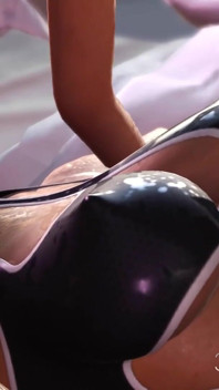 Hot sex in the space station! Female android plays with a young blonde