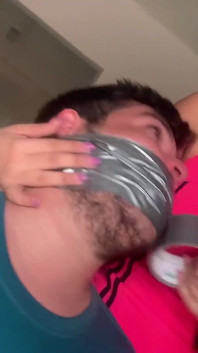 Bound, Gagged and Ridiculed by the Nerdy Girl From Class!