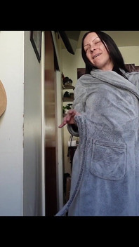 Fuzzy Robe Tease