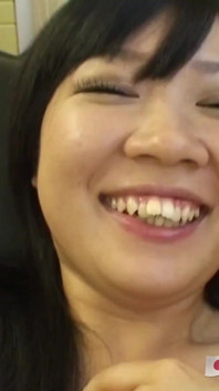 Hairy Japanese pussy eager to please