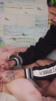 Camilo Brown Edging Cute Uncut Twink Emmanuel Kokichi and Going for Some Intense Post Cum Play