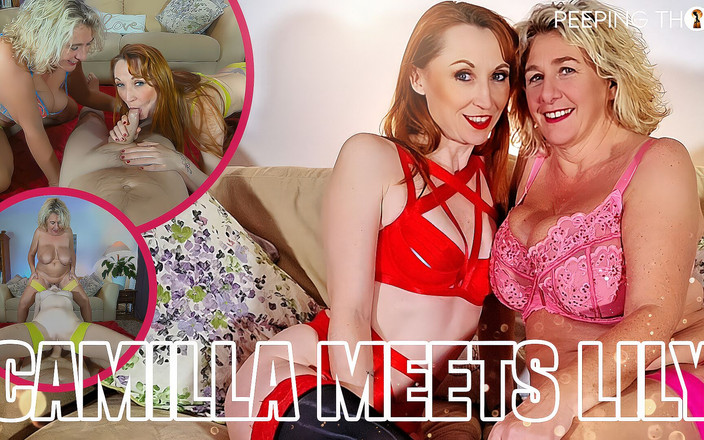 PeepingThom: Camilla et Lily Kink - trio en réalité virtuelle VR