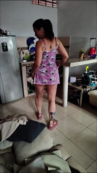 Minha Madrasta De Verdade Na Cozinha Madura Se Masturba, Eu a Penetro Deliciosamente