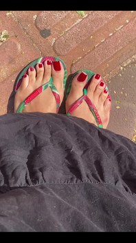 New Red Pedicure