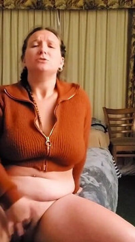 I Fucked My Self for My 64F Lesbian Soccer Coach in Her Sweater & Gave Her the Video