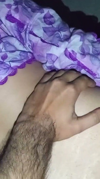 Indian Muslim Hijabi Wife Enjoys with Her Husband