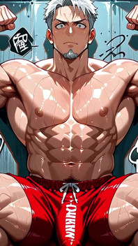 Ai Men with Huge Muscles