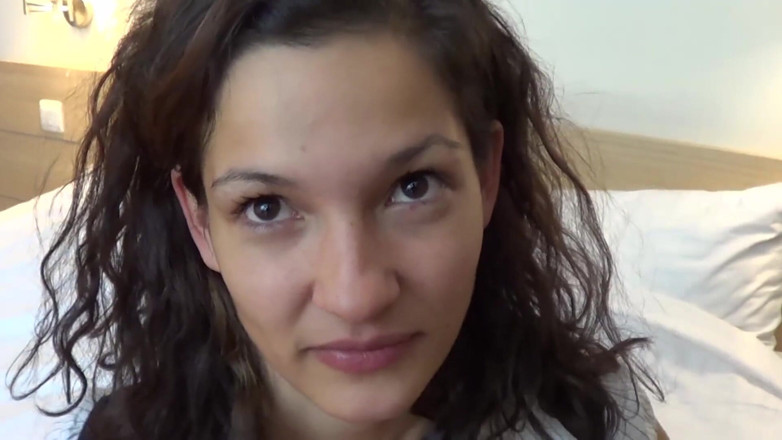 Lethal Teens: Brunette teen with curly hair gets slammed passionately