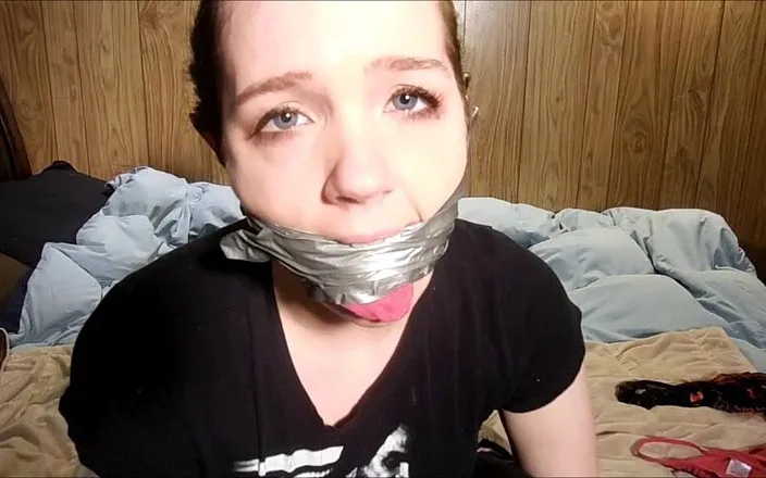 Selfgags classic: Panty stealer's selfgag experiment! (episode 1 of 2)