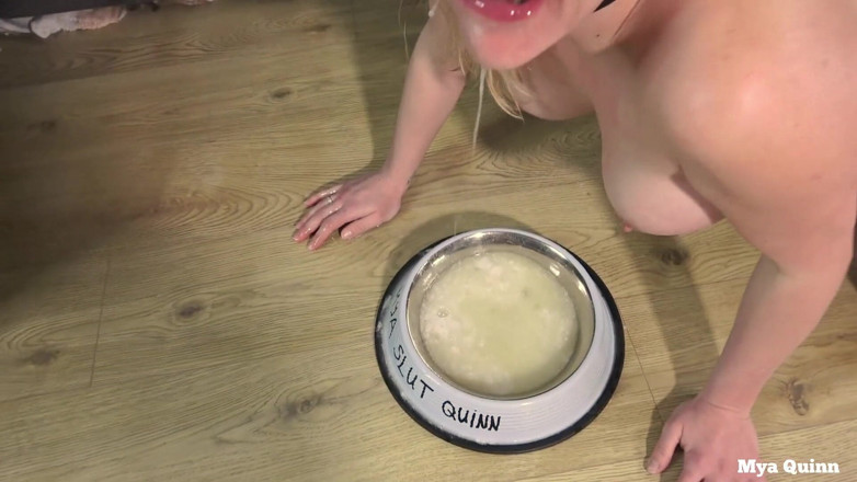 Mya Quinn: Kwijlaanbidding - diep in de keel en pissen in een kom...