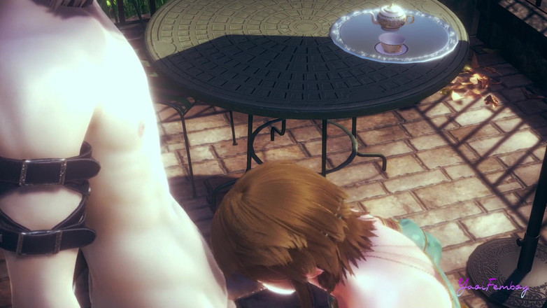 Yaoitube: Zelda yaoi femboy - nyepong kontol di tautan (tanpa sensor)