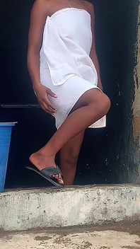 Hot Village Style Bathing, Love Feeling the Breeze Blow on My Juicy Tight Asshole