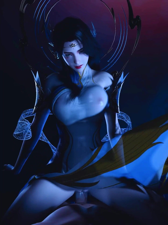 X Hentai: Goddess of the Pixel Realm: Curves Unchained - 3D Animation Hentai