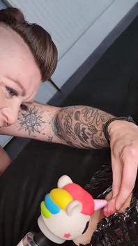 Vibrator Tease for Mummified Slave Girl