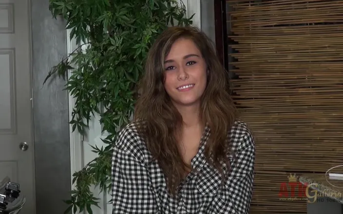 ATKIngdom: First time interview for cute young brunette Anastasia Black