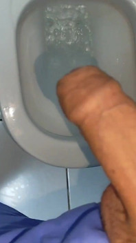 Waste of Cum Inside the Toilet.