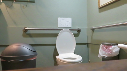 BBW nurse Vicki adventures with friends: BBW nurse Vicki masturbation in restaurant bathroom!