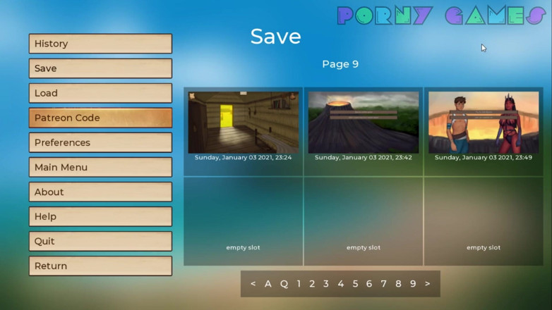 Porny Games: Plăcinte în cer - Goală în junglă