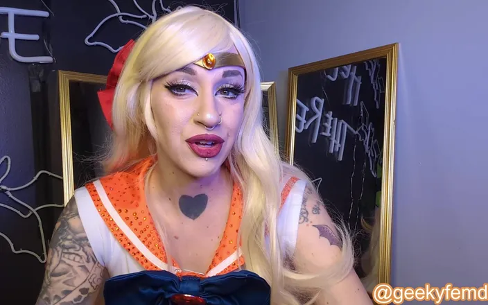 Geeky Femdom: Sailor Venus Cucks Tuxedo Mask