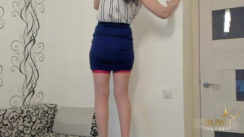 ANGELA_LADY: Hur man klär av sig MILF stewardess