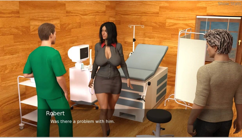 XXX Games Bunk: Project hotwife - visita del doctor feliz y médico masculino sosteniendo...