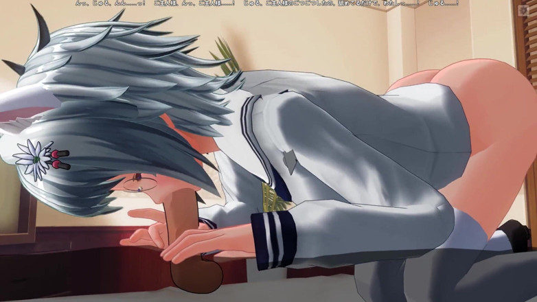 H3DC: Hentai 3D Neko menghisap manis