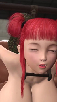 Černý velký penis šuká sexy japonskou teenagerku s velkými prsy v manžetách